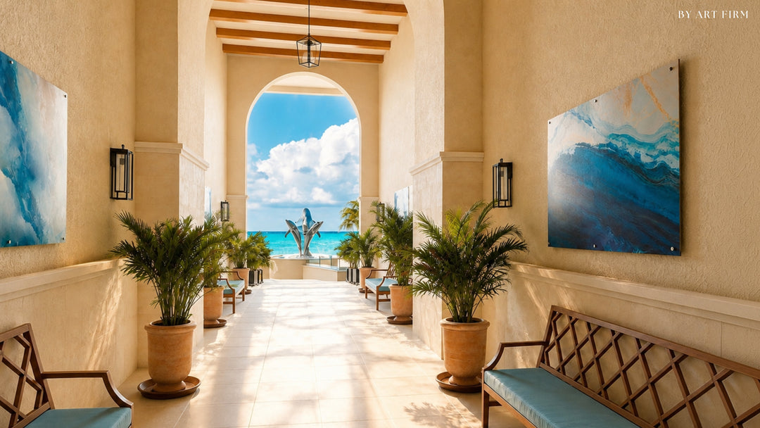 Marine Grade Art for Coastal and Caribbean Hospitality: Why Standard Artwork Fails Near the Ocean