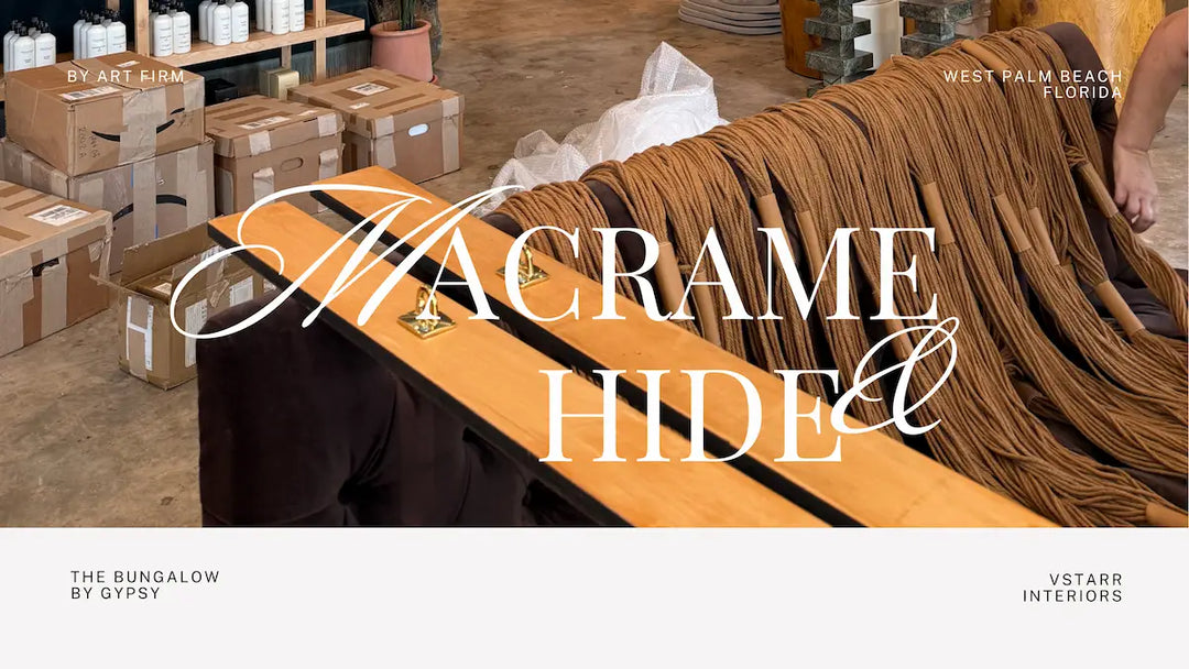 Ceiling Suspended Rope Screens & Custom Fiber Art Installation in West Palm Beach