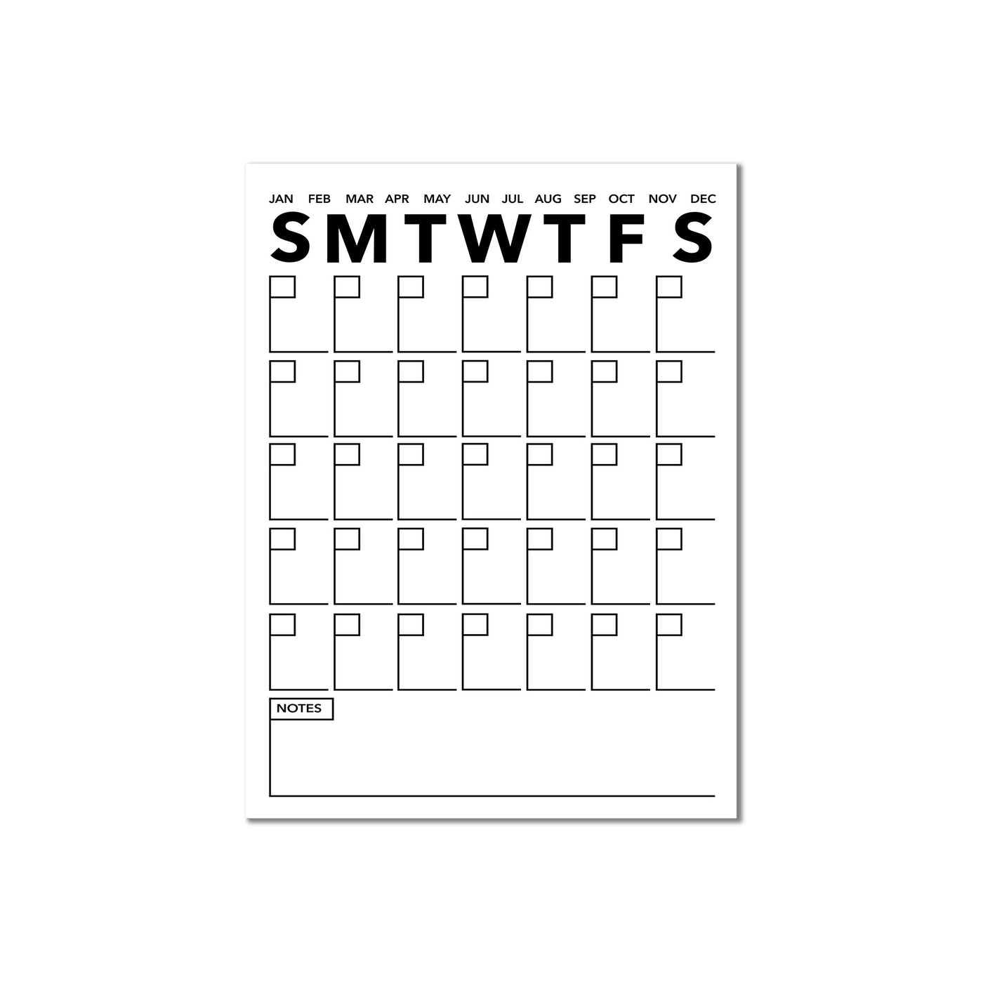 Monthly Calendar II