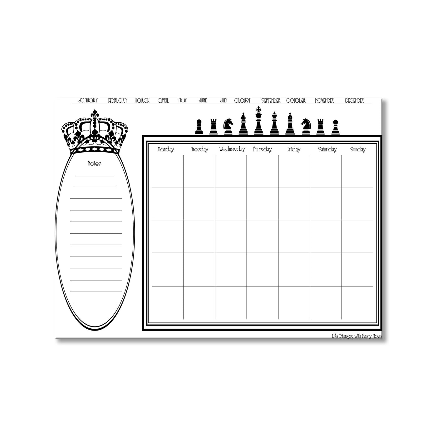 Regal Monthly Calendar II