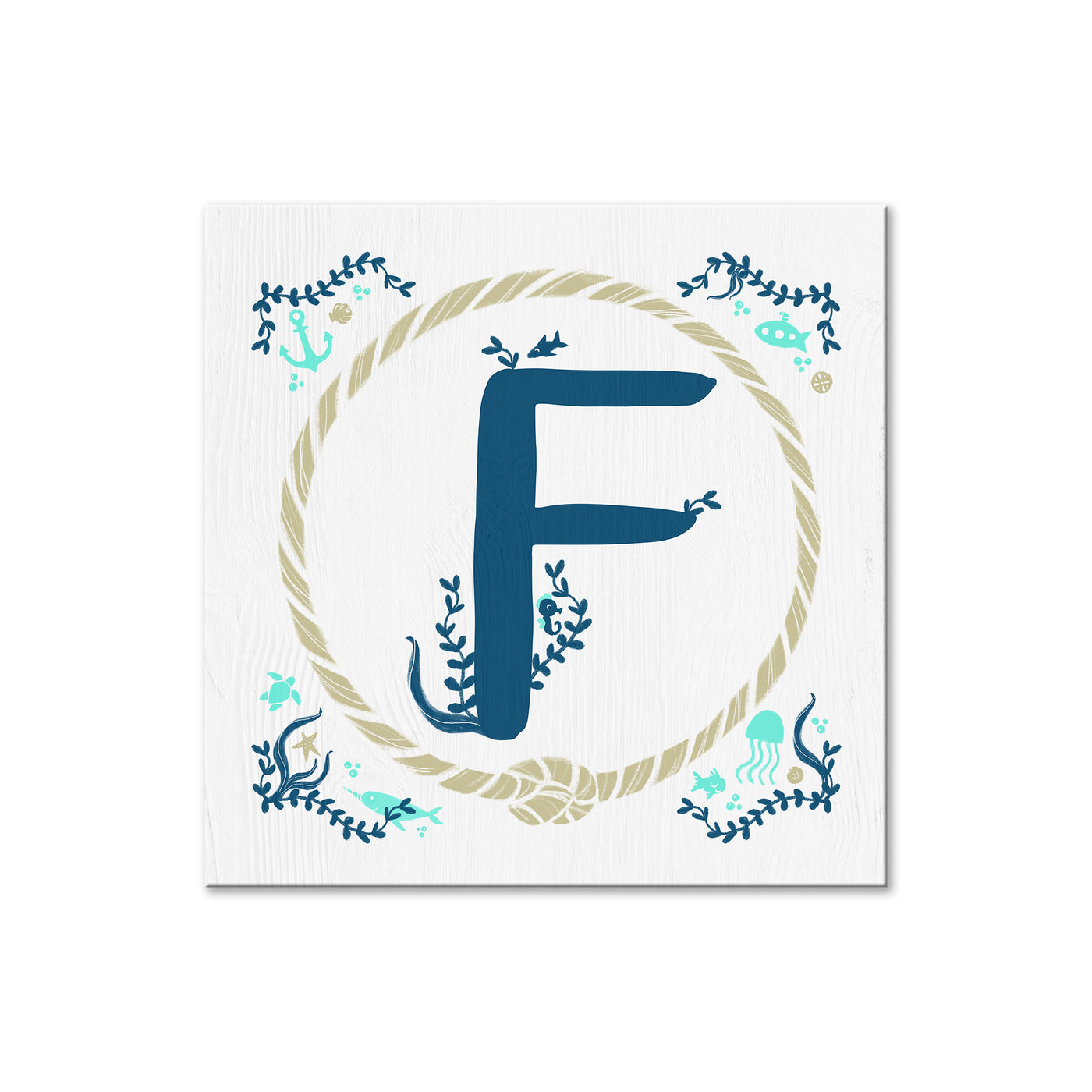 Sea Monogram -  F
