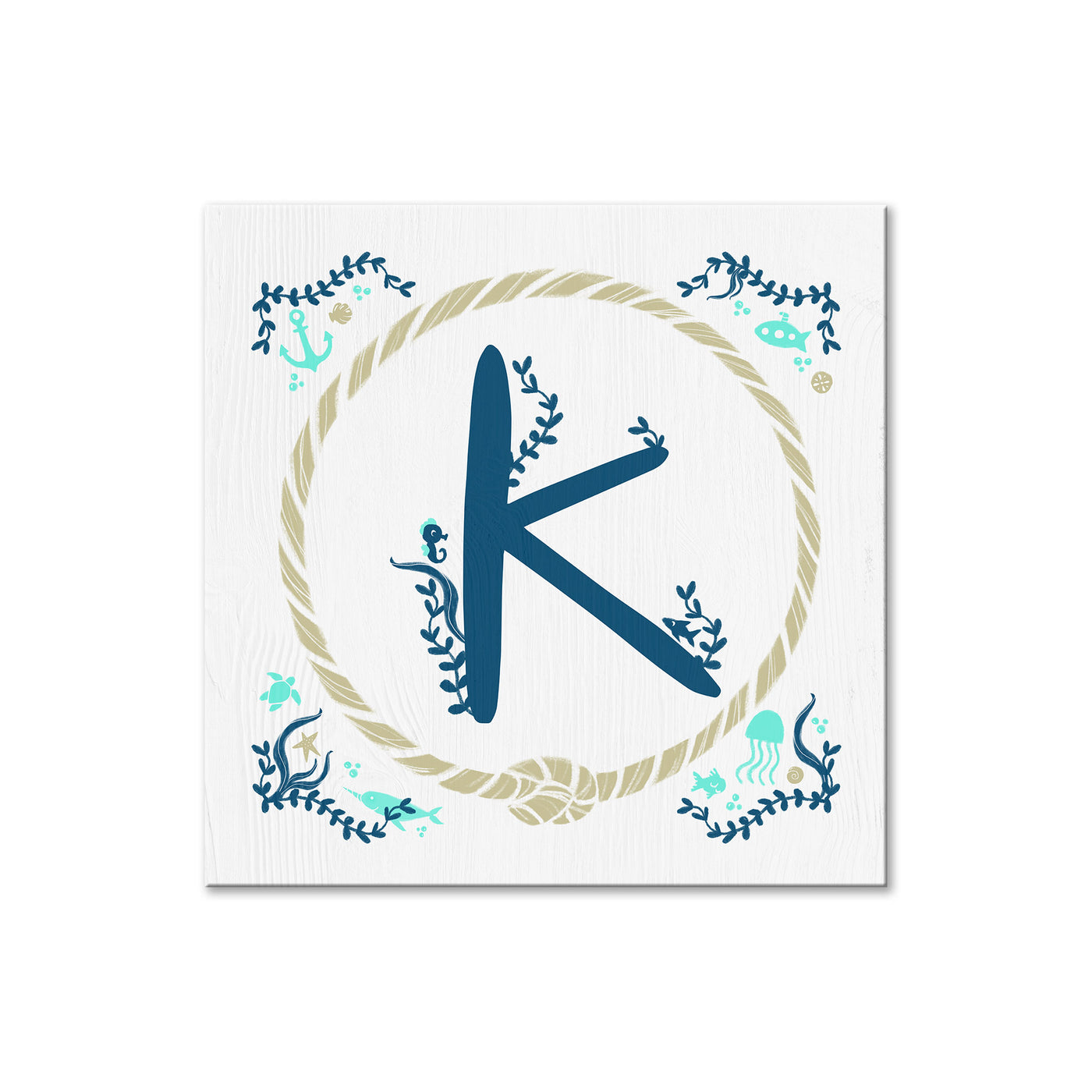 Sea Monogram -  K