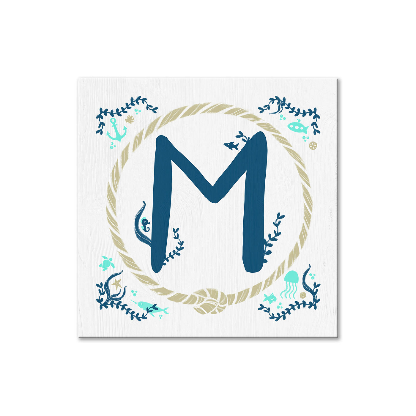 Sea Monogram -  M