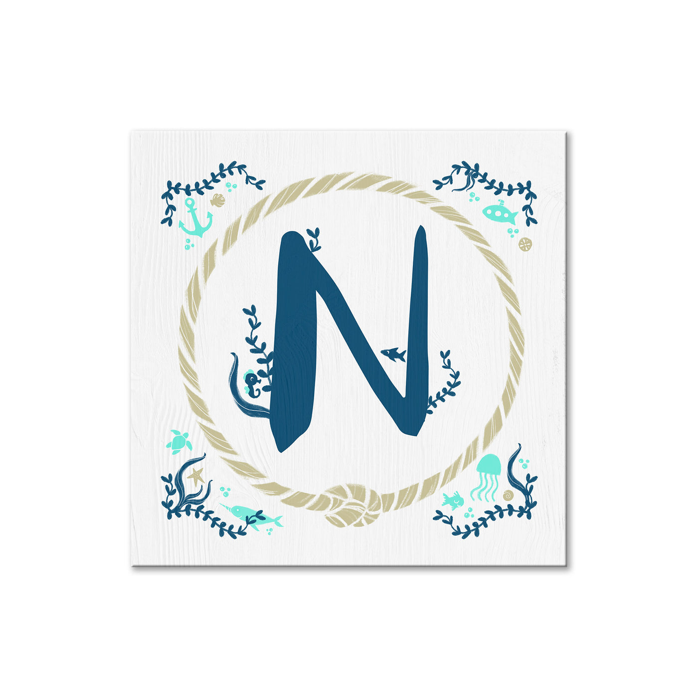 Sea Monogram -  N