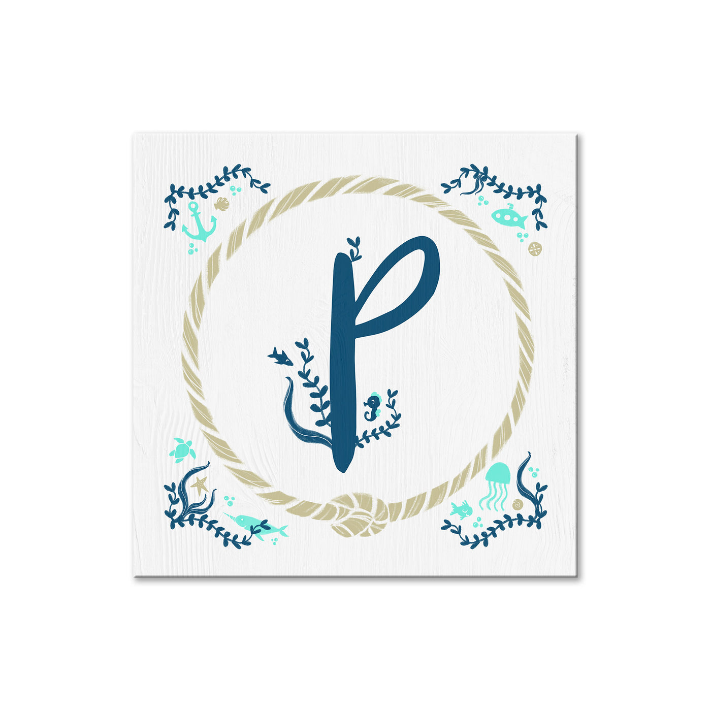 Sea Monogram -  P