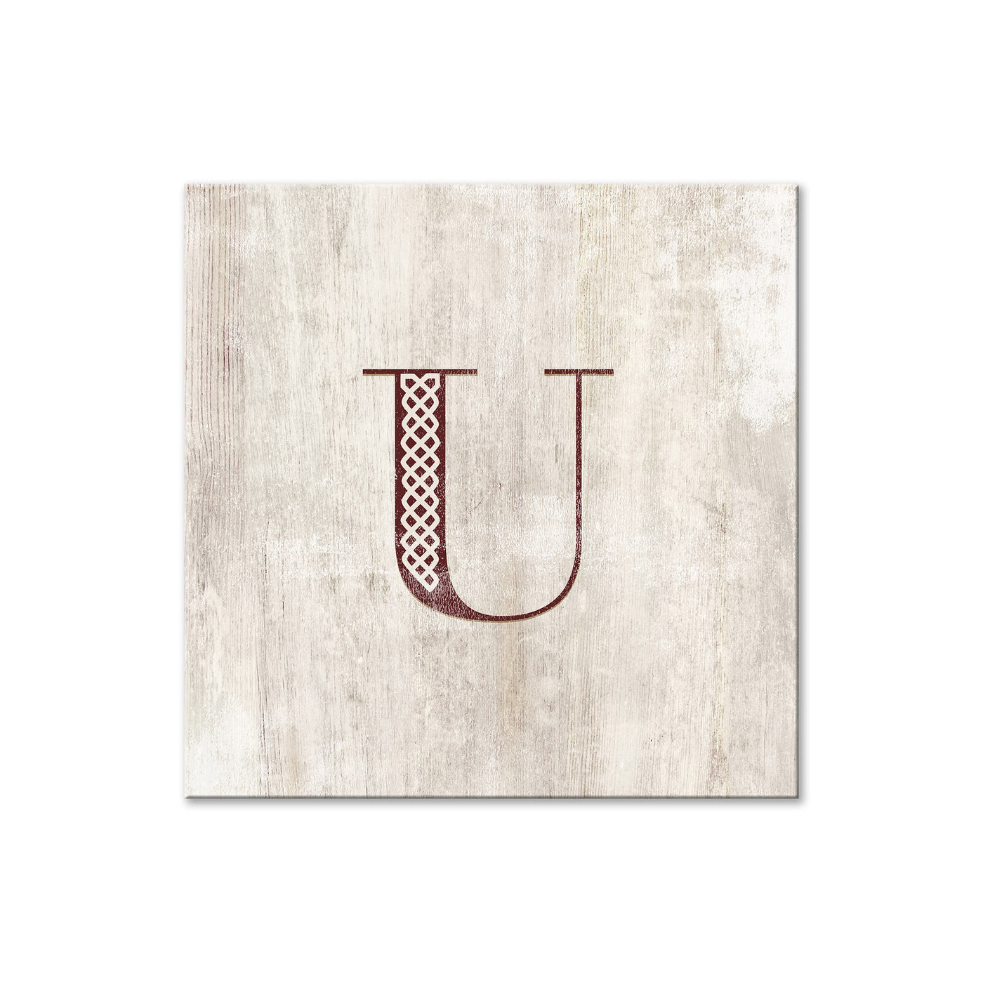 Shabby Chic Monogram - U