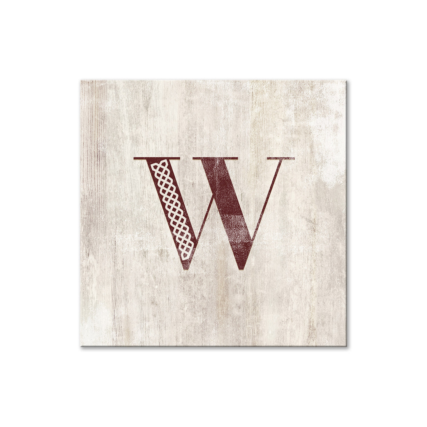 Shabby Chic Monogram - W