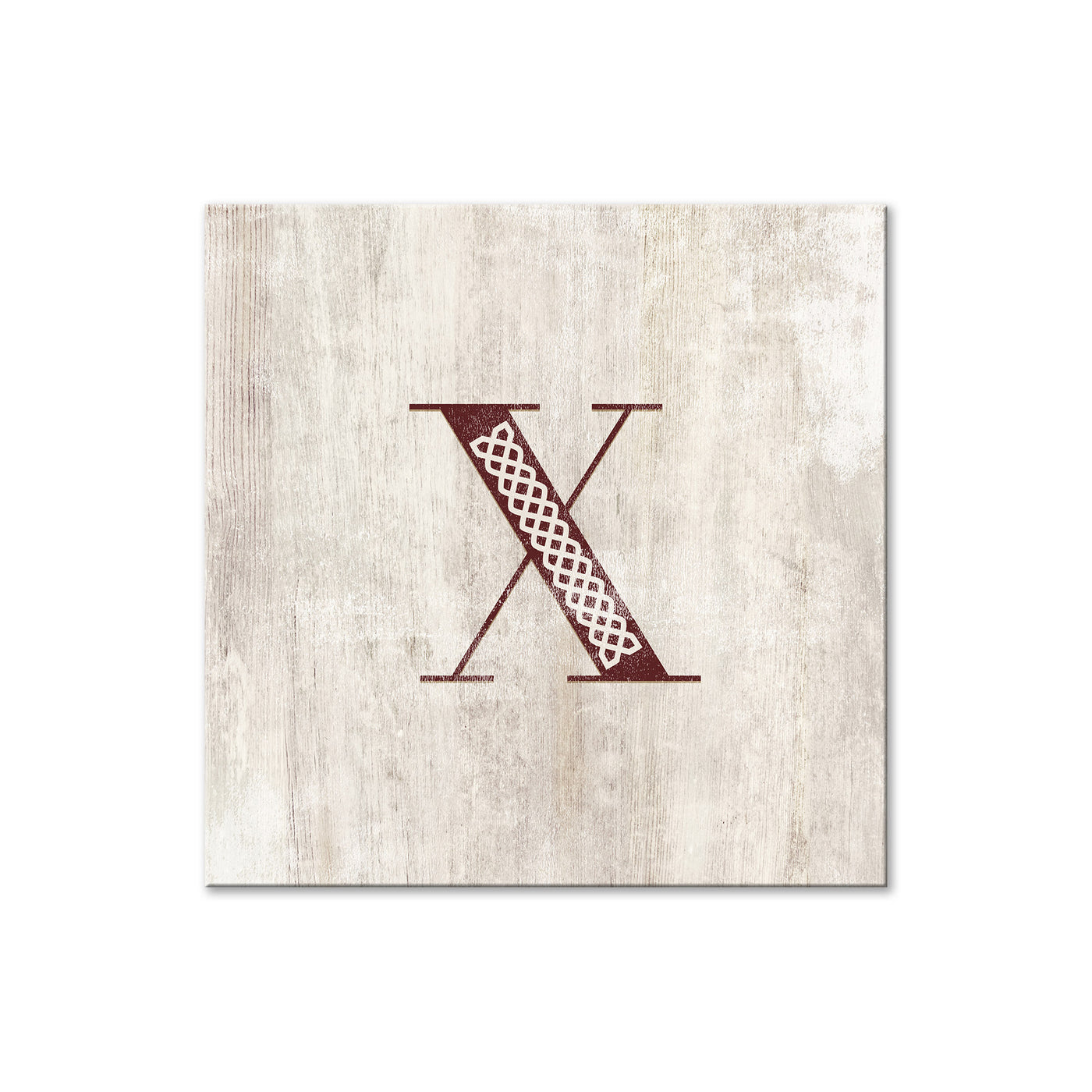 Shabby Chic Monogram - X